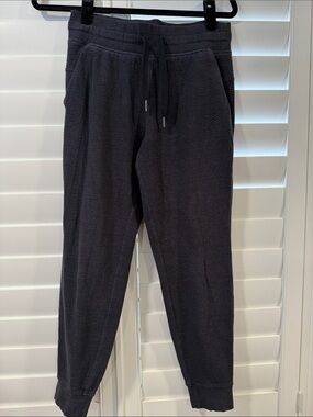 lululemon athletica Black Textured Women's Jogger Sweatpants